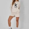 Best Kaiia Slogan Relaxed Sweat Short Cream Sculpt & Leisure | Kaiia The Label
