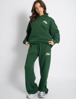 Best Kaiia Snowflake Logo Oversized Hoodie Forest Green Sculpt & Leisure | Kaiia The Label
