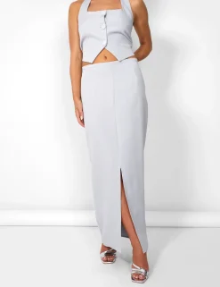 Cheap Kaiia Split Front Maxi Skirt Co-ord in Sculpt & Leisure | Kaiia The Label