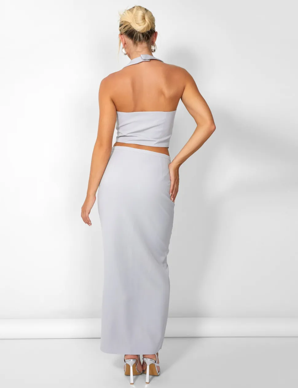 Cheap Kaiia Split Front Maxi Skirt Co-ord in Sculpt & Leisure | Kaiia The Label