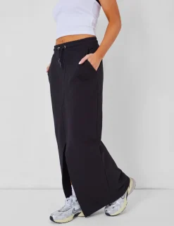 Cheap Kaiia Split Front Sweat Maxi Skirt in Sculpt & Leisure | Kaiia The Label