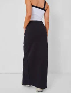 Cheap Kaiia Split Front Sweat Maxi Skirt in Sculpt & Leisure | Kaiia The Label