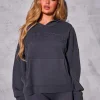 Flash Sale Kaiia Sport Knitted Hoodie Dark Grey Sculpt & Reset | Sculpt & Leisure