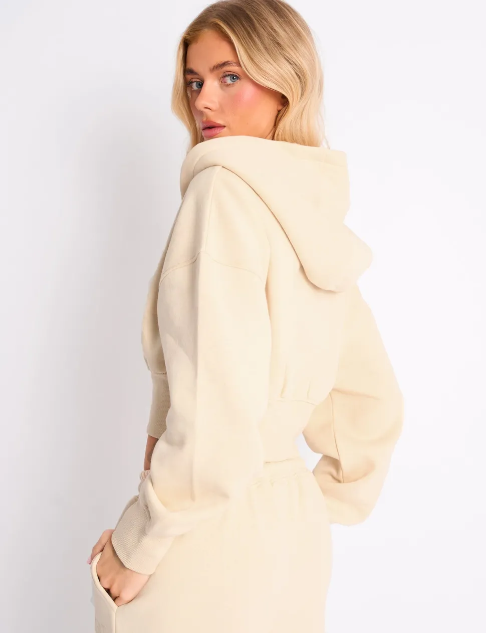 Discount Kaiia Sport Logo Cropped Zip Up Hoodie Sculpt & Leisure | Kaiia The Label