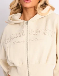 Discount Kaiia Sport Logo Cropped Zip Up Hoodie Sculpt & Leisure | Kaiia The Label