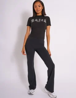 Online Kaiia Sport Logo Longline Baby Tee Sculpt & Reset | Sculpt & Leisure