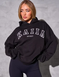 Discount Kaiia Sport Logo Oversized Hoodie Sculpt & Reset | Sculpt & Leisure