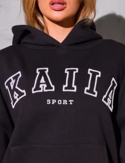 Discount Kaiia Sport Logo Oversized Hoodie Sculpt & Reset | Sculpt & Leisure