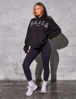 Discount Kaiia Sport Logo Oversized Hoodie Sculpt & Reset | Sculpt & Leisure