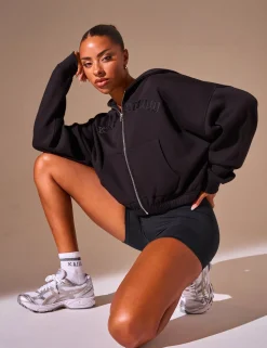 New Kaiia Sport Logo Zip Through Hoodie Sculpt & Reset | Sculpt & Leisure