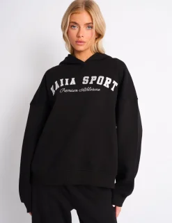 Fashion Kaiia Sport Oversized Hoodie & White Sculpt & Leisure | Kaiia The Label