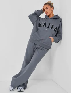 Best Sale Kaiia Sport Oversized Logo Hoodie in Charcoal Sweatshirt & Hoodies | Hoodies & Sweatshirts