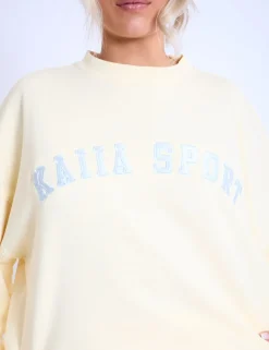 Fashion Kaiia Sport Oversized Sweatshirt & Light Blue Sweatshirt & Hoodies | Hoodies & Sweatshirts