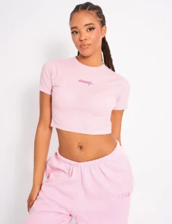 Flash Sale Kaiia Star Baby Tee Baby Pink Sculpt & Leisure | Kaiia The Label