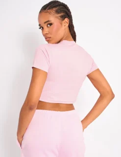 Flash Sale Kaiia Star Baby Tee Baby Pink Sculpt & Leisure | Kaiia The Label