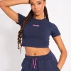 Shop Kaiia Star Baby Tee Navy & Pink Sculpt & Leisure | Kaiia The Label