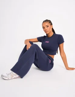 Shop Kaiia Star Baby Tee Navy & Pink Sculpt & Leisure | Kaiia The Label