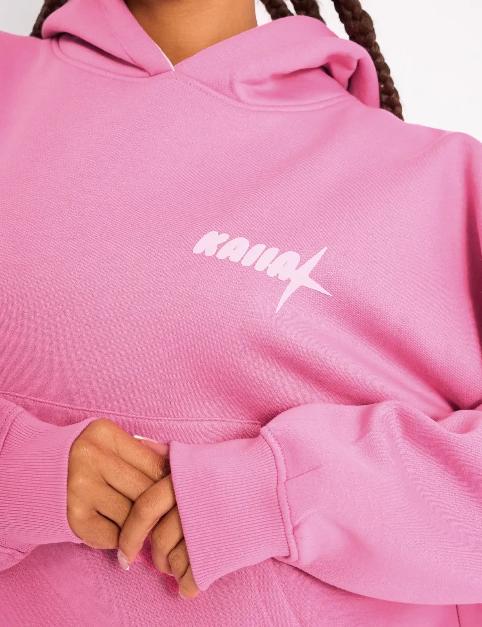 Clearance Kaiia Star Contrast Hood Oversized Hoodie Sculpt & Leisure | Kaiia The Label