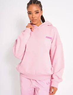 Discount Kaiia Star Graphic Oversized Hoodie Baby Pink Sculpt & Leisure | Kaiia The Label