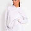 Cheap Kaiia Star Graphic Oversized Hoodie Grey Marl Sculpt & Leisure | Kaiia The Label