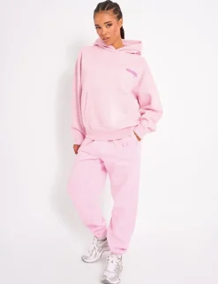 Discount Kaiia Star Graphic Oversized Hoodie Baby Pink Sculpt & Leisure | Kaiia The Label