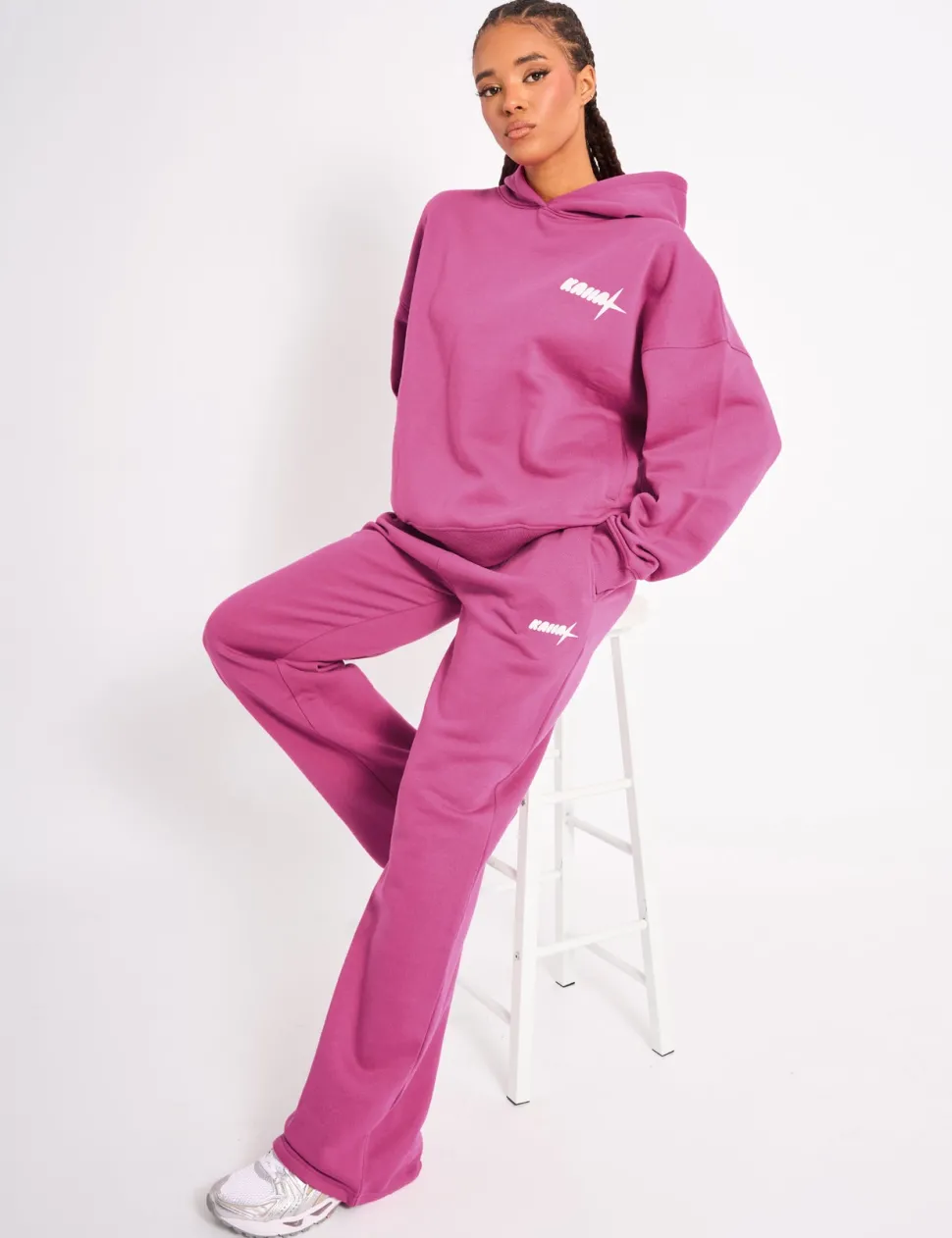 Cheap Kaiia Star Graphic Oversized Hoodie Hot Pink Sculpt & Leisure | Kaiia The Label
