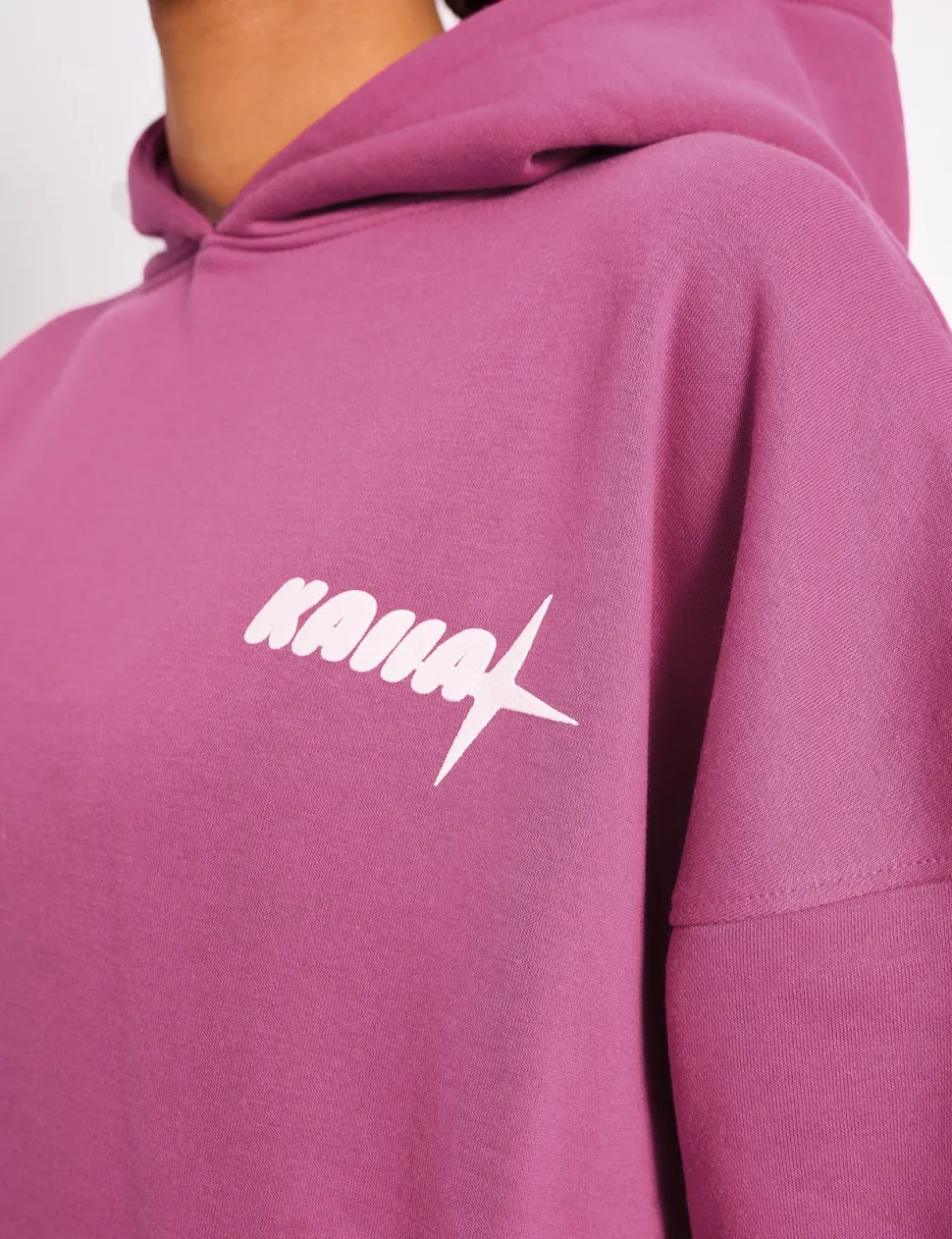 Cheap Kaiia Star Graphic Oversized Hoodie Hot Pink Sculpt & Leisure | Kaiia The Label