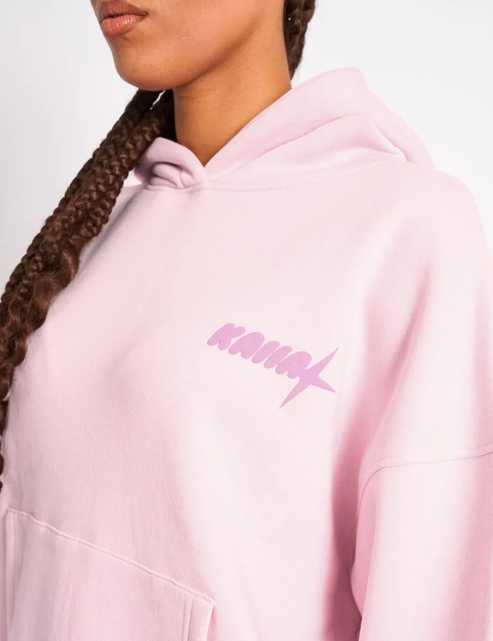 Discount Kaiia Star Graphic Oversized Hoodie Baby Pink Sculpt & Leisure | Kaiia The Label