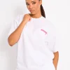 Discount Kaiia Star Ombre Graphic Oversized Tee Grey Marl Sculpt & Leisure | Kaiia The Label