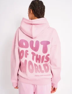Best Sale Kaiia Star Ombre Graphic Oversized Hoodie Baby Pink Sculpt & Leisure | Kaiia The Label