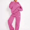 Clearance Kaiia Star Wide Leg Joggers Hot Pink Sculpt & Leisure | Kaiia The Label
