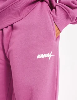 Clearance Kaiia Star Wide Leg Joggers Hot Pink Sculpt & Leisure | Kaiia The Label