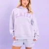 Cheap Kaiia Studio Borg Slogan Oversized Hoodie Back In Stock | Sculpt & Leisure