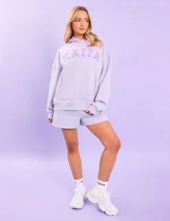 Cheap Kaiia Studio Borg Slogan Oversized Hoodie Back In Stock | Sculpt & Leisure
