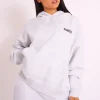 Flash Sale Kaiia Studio Bubble Logo Oversized Hoodie Grey Marl Sculpt & Leisure | Kaiia The Label