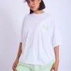 Fashion Kaiia Studio Bubble Logo Oversized T-shirt & Lime Sculpt & Leisure | Kaiia The Label