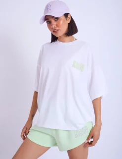 Fashion Kaiia Studio Bubble Logo Oversized T-shirt & Lime Sculpt & Leisure | Kaiia The Label