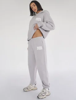 Best Kaiia Studio Bubble Logo Cuffed Joggers Light Grey Sculpt & Leisure | Kaiia The Label