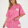 Store Kaiia Studio Bubble Logo Oversized T-shirt Pink Sculpt & Leisure | Kaiia The Label