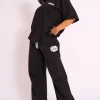 Online Kaiia Studio Bubble Logo Wide Leg Jogger Sculpt & Leisure | Kaiia The Label