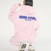 Clearance Kaiia Studio Bubble Logo Oversized Hoodie Baby & Blue Back In Stock | Tracksuits