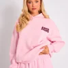 Online Kaiia Studio Bubble Logo Oversized Hoodie Pink & Plum Sculpt & Leisure | Kaiia The Label