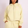 Shop Kaiia Studio Bubble Logo Zip Through Hoodie Yellow Sculpt & Leisure | Kaiia The Label