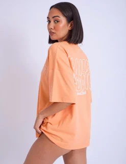 Best Sale Kaiia Studio Bubble Logo Oversized T-shirt Light Sculpt & Leisure | Kaiia The Label