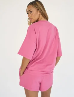 Store Kaiia Studio Bubble Logo Oversized T-shirt Pink Sculpt & Leisure | Kaiia The Label