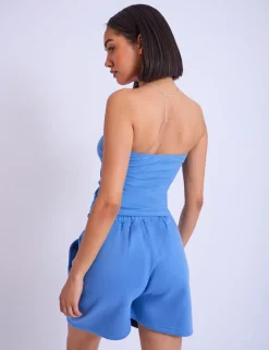 Best Kaiia Studio Bubble Logo Bandeau Top Blue Sculpt & Leisure | Kaiia The Label