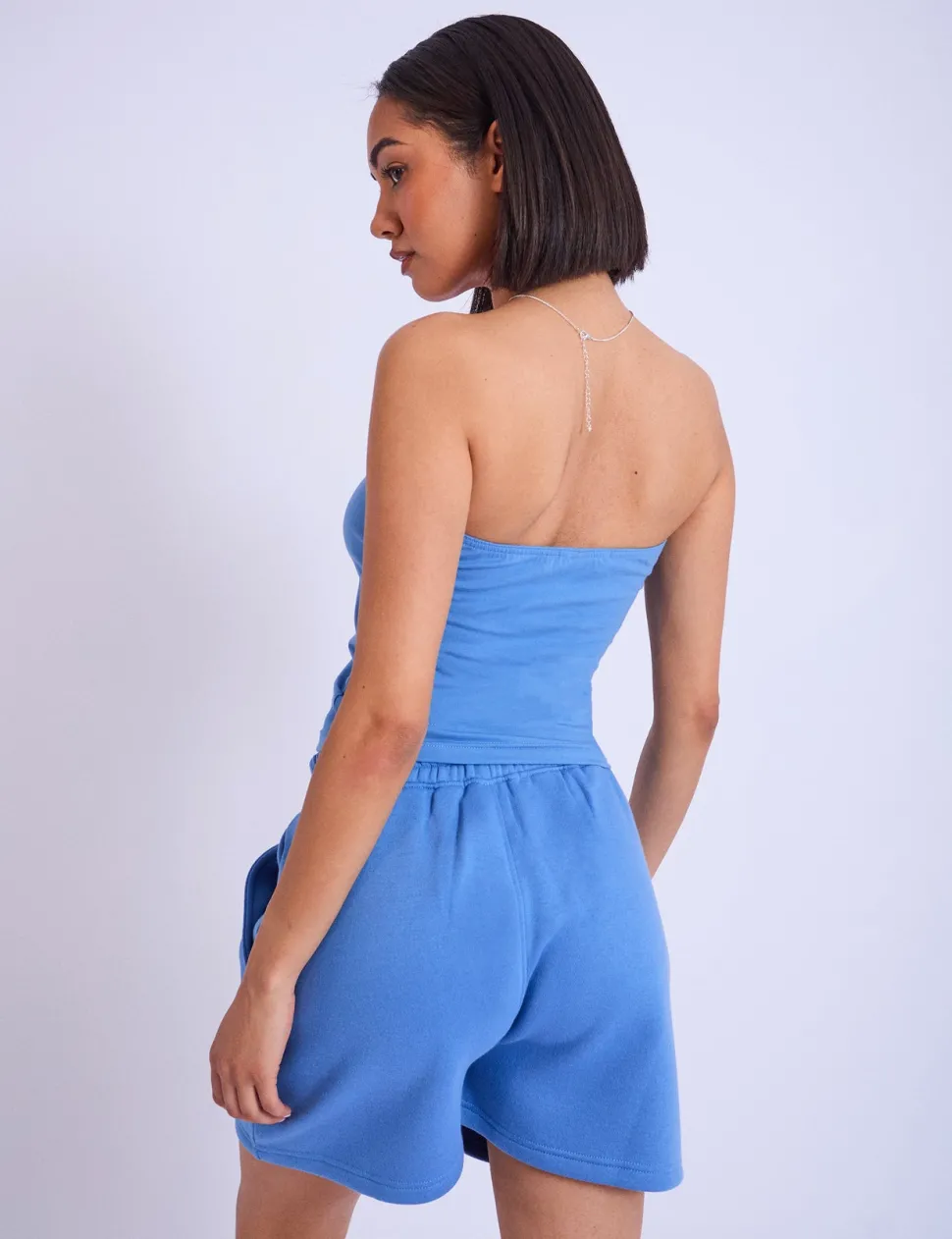 Best Kaiia Studio Bubble Logo Bandeau Top Blue Sculpt & Leisure | Kaiia The Label