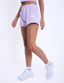 Fashion Kaiia Studio Bubble Logo Mini Sweat Shorts Violet Sculpt & Leisure | Kaiia The Label