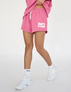 New Kaiia Studio Bubble Logo Sweat Shorts Pink Sculpt & Leisure | Kaiia The Label