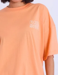 Best Sale Kaiia Studio Bubble Logo Oversized T-shirt Light Sculpt & Leisure | Kaiia The Label